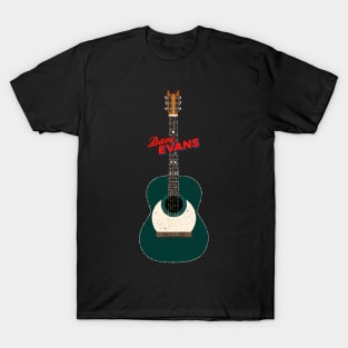 Dave Evans Green Moon Acoustic Guitar T-Shirt